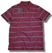 View Item Ben Sherman Mod Pique Contrast Stripe Short Sleeve Polo Shirt Wine